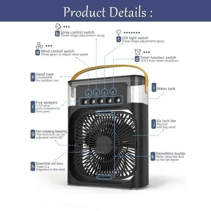 Coolmist Pro Multi Functional Portable Air Cooler